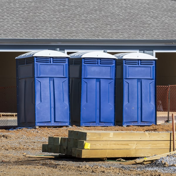 how can i report damages or issues with the portable restrooms during my rental period in McRae